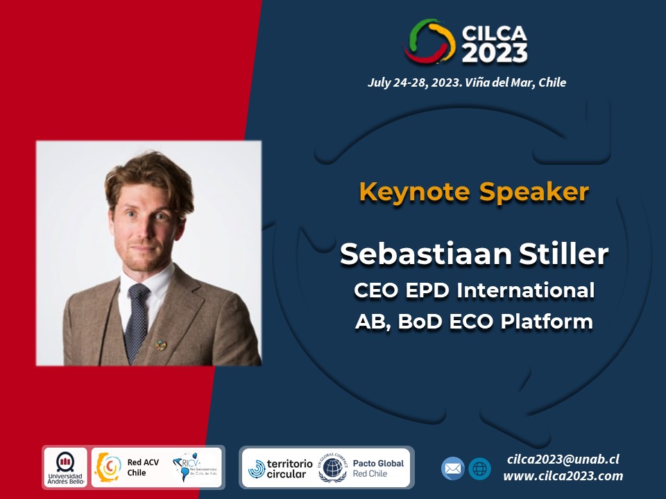 📢 We are glad to announce a new keynote speaker of #CILCA2023. Sebastiaan Stiller, CEO of the International EPD® System.
Don't forget that deadline for abstract submission ends tomorrow March 7 ⏳