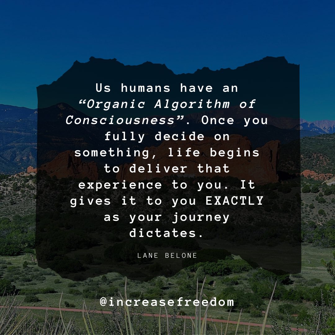 IncreaseFreedom's tweet image. To the degree in which you are decisive, is the degree in which you experience what you desire.

The secret is to decide fully and not “trick” yourself into “thinking” you’ve decided.

Once you learn that secret, the games changes.

#joyfulsovereignty #selfmastery #mastery