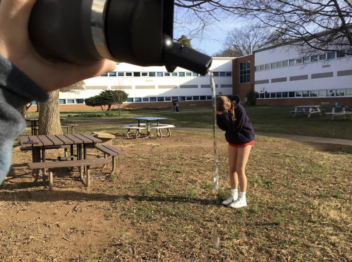 BusEdFun4U's tweet image. The 8th grade Photography &amp;amp; Digital Media students practice their Forced Perspective technique skills creating an optical illusion shown through their photographs. @BoykinBryan @HokieAEK @WMS_WolfPack @Ashley83859234
