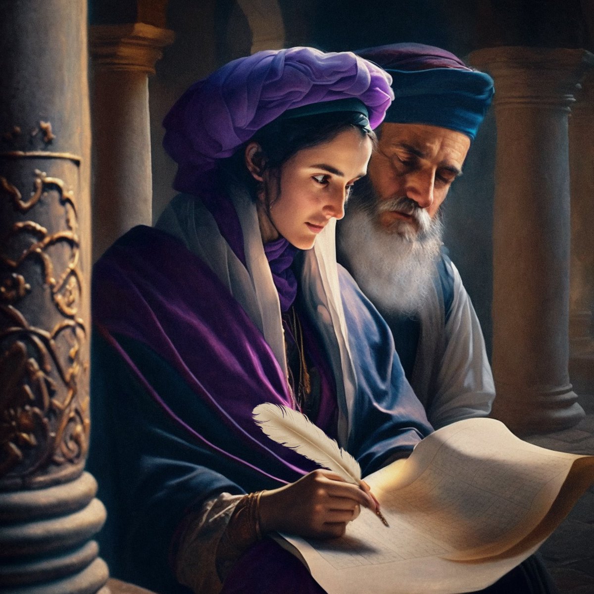 “Now, Queen Esther, the daughter of Abihail, and Mordechai the Jew wrote down all [the acts of] power, to confirm the second Purim letter.” -Esther 9:29