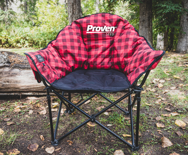 Are you at the 2023 Tim Hortons Brier this week in London, ON? Be on the lookout in the Brier Patch for the chance to win a heated camping chair from Proven Seed! #Brier2023