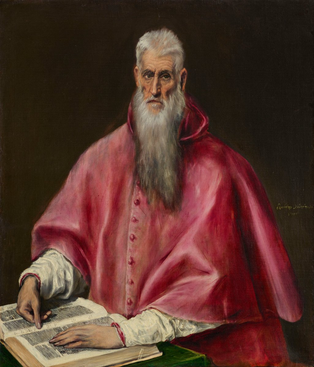 San Jerónimo
El Greco
Óleo sobre lienzo, 110,5 x 95,3 cm
ca. 1590–1600
The Frick Collection, New York
Ahora expuesto en el <a href="/museodelprado/">Museo del Prado</a>