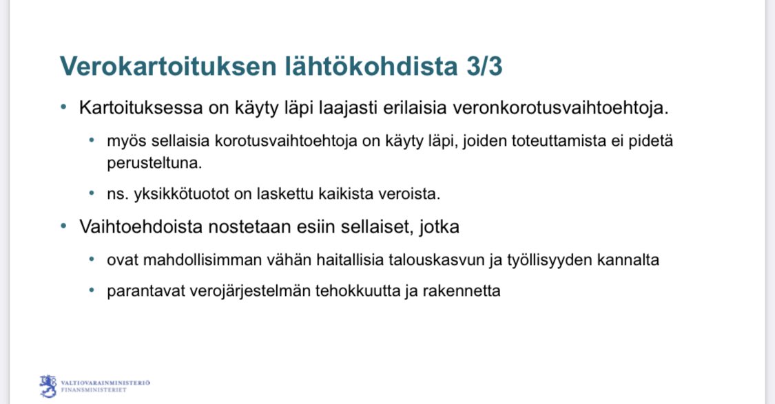 atroand's tweet photo. @PatrizioLaina @TuuliaHakola @MuhonenTeemu @OlliKarkkainen @veli_au @JariJarvenpaa @jvesikallio @jonna_berghall @VMuutiset Tulkitsen, että kritiikki yllä kohdistuu erityisesti verotoimenpiteisiin. Lähtökohtia sille työlle esitettiin mm. esitysmateriaaleissa, joista yksi kuva alla. Kannattaa tutustua! https://t.co/EgTQfIHZ9y