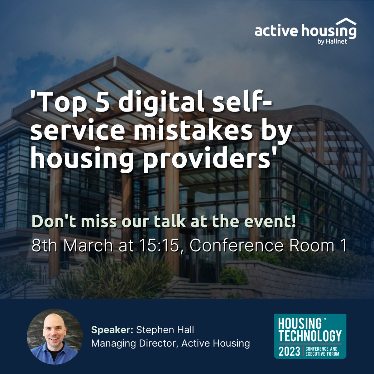 Are you attending the <a href="/housingtech/">Housing Technology</a> conference this week?

Don't miss our talk at the event revealing the top 5 digital self-service mistakes by housing providers.

You'll find us in Conference Room 1 on the 8th March at 15:15, where we'll also be giving out free drinks vouchers!