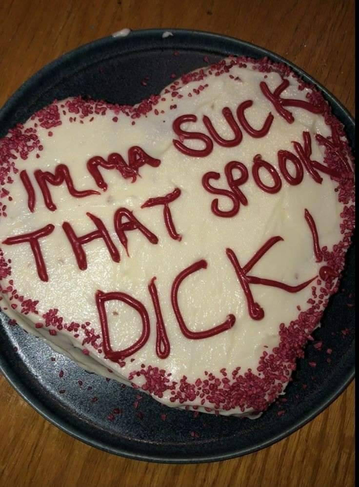 MaledictaFame's tweet photo. @ToxicInfliction, what is the motivation behind the qoute that you've put on this cake? Danhausen is confused and needs help... https://t.co/anEZqaxpIr