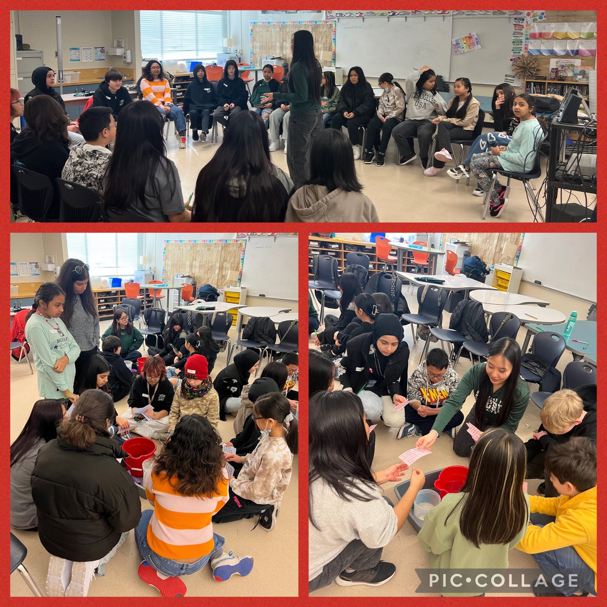mmeplayer's tweet image. Here4Peers back in action at MJ Shannon. GP leadership students teaching Gr 6&amp;amp;7s about mental health literacy. A relevant, engaging , informative, and active session! Proud of our students who are out connecting with our community of schools around an important topic. #sd36learn
