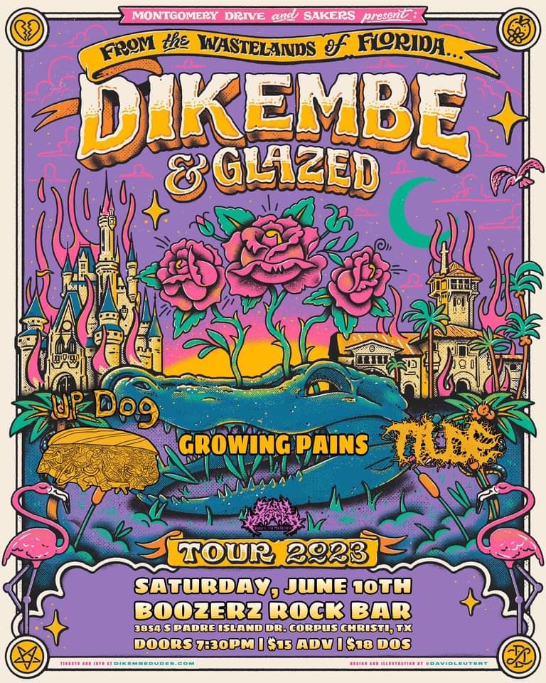 CORPUS! Let’s kick off summer right, as we’ll be opening up for <a href="/DikembeDudes/">Dikembe</a> and <a href="/glazedfl/">Gateway Band</a> on June 10th at Boozerz with our friends in <a href="/updog420666/">Updog</a> and Tilde. Tickets are $15 ADV &amp; $18 DOS. See y’all there!