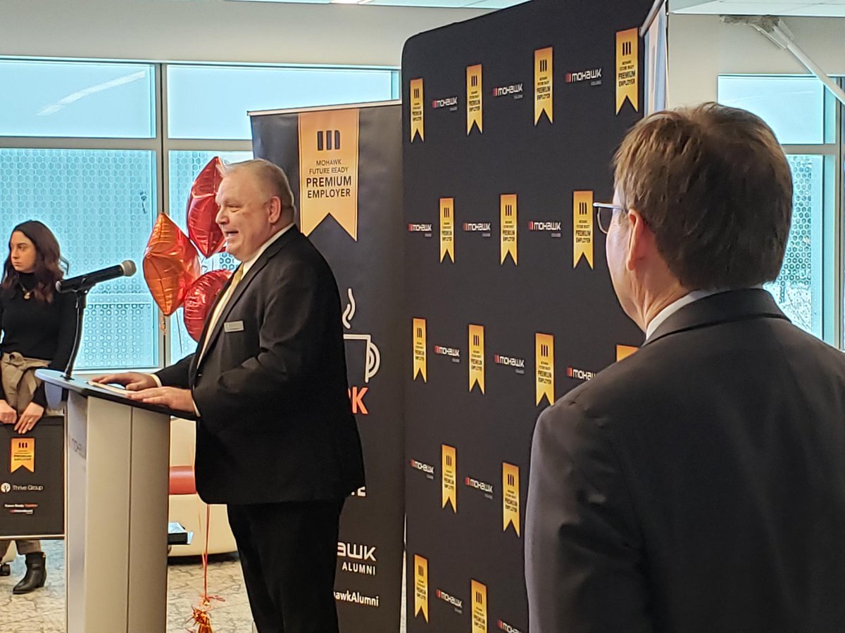 It was wonderful to host an Alumni@Work event with so many <a href="/MohawkAlumni/">Mohawk Alumni</a> today, all employed with our #FutureReadyPremiumPartner <a href="/ThriveGroupSS/">Thrive Group</a> There are <a href="/MohawkCollege/">Mohawk College News</a> grads working in every department of the organization. What a great collaboration.