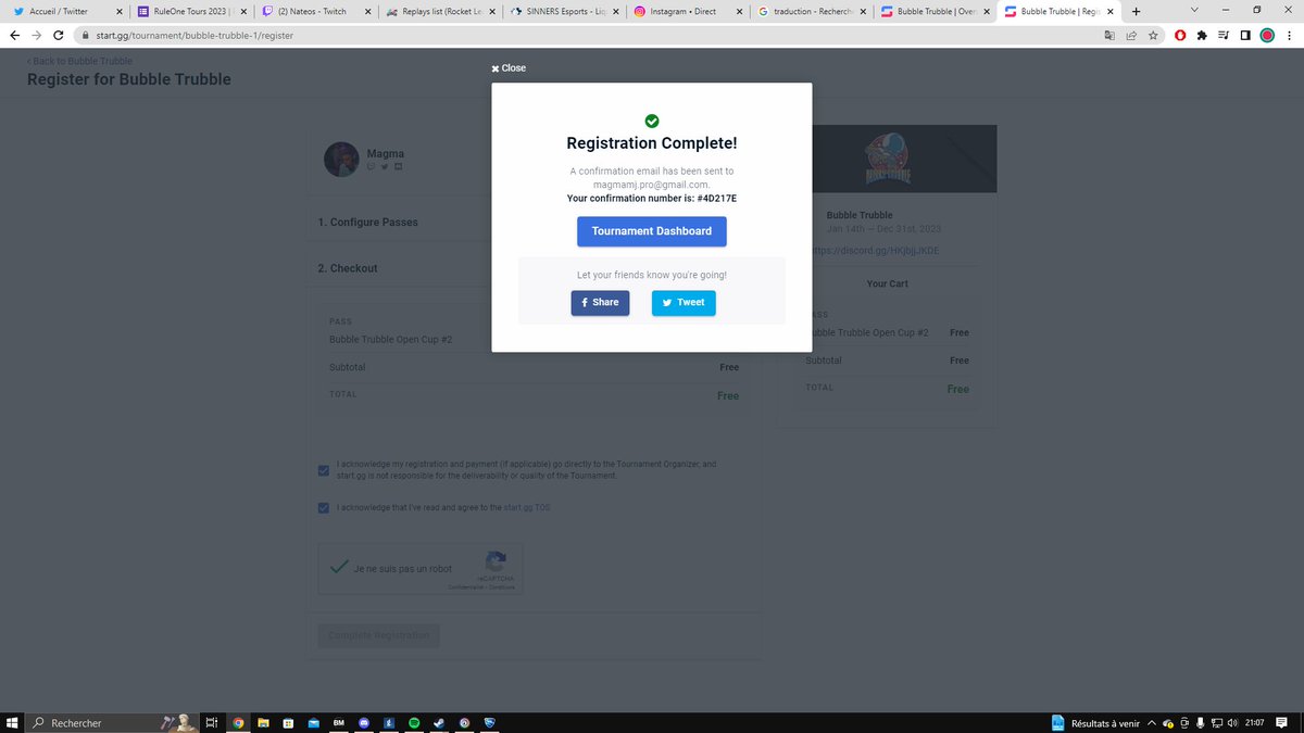 We just registered for Bubble Trubble !

See you there ! GL everyone !

start.gg/BubbleTrubble via <a href="/startgg/">start.gg</a> 
<a href="/ActuallyMuntz/">Muntz</a>