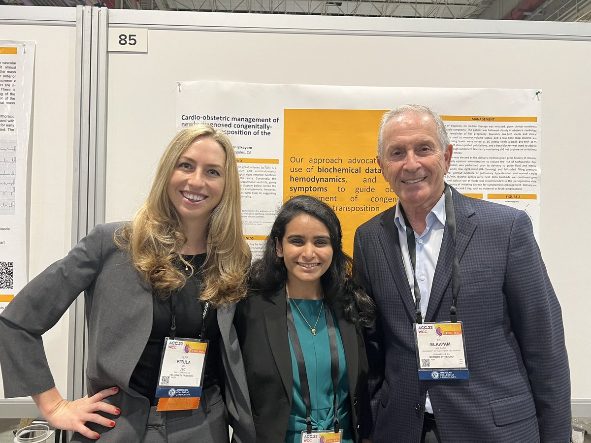 LAC+USC Cardiovascular Medicine Fellowship (@usc_cardiology) on Twitter photo Proud to see our <a href="/uelkayam/">Uri Elkayam , MD</a> who literally wrote the book on #CardioObstetrics presenting at #ACC23 on the emerging sub-specialization! Congrats to his mentee fellow @jenapizulaMD and resident <a href="/aditinewadkar/">Aditi Newadkar</a> on their fantastic  presentation of a successful ccTGA delivery! Proud to see our <a href="/uelkayam/">Uri Elkayam , MD</a> who literally wrote the book on #CardioObstetrics presenting at #ACC23 on the emerging sub-specialization! Congrats to his mentee fellow @jenapizulaMD and resident <a href="/aditinewadkar/">Aditi Newadkar</a> on their fantastic  presentation of a successful ccTGA delivery!