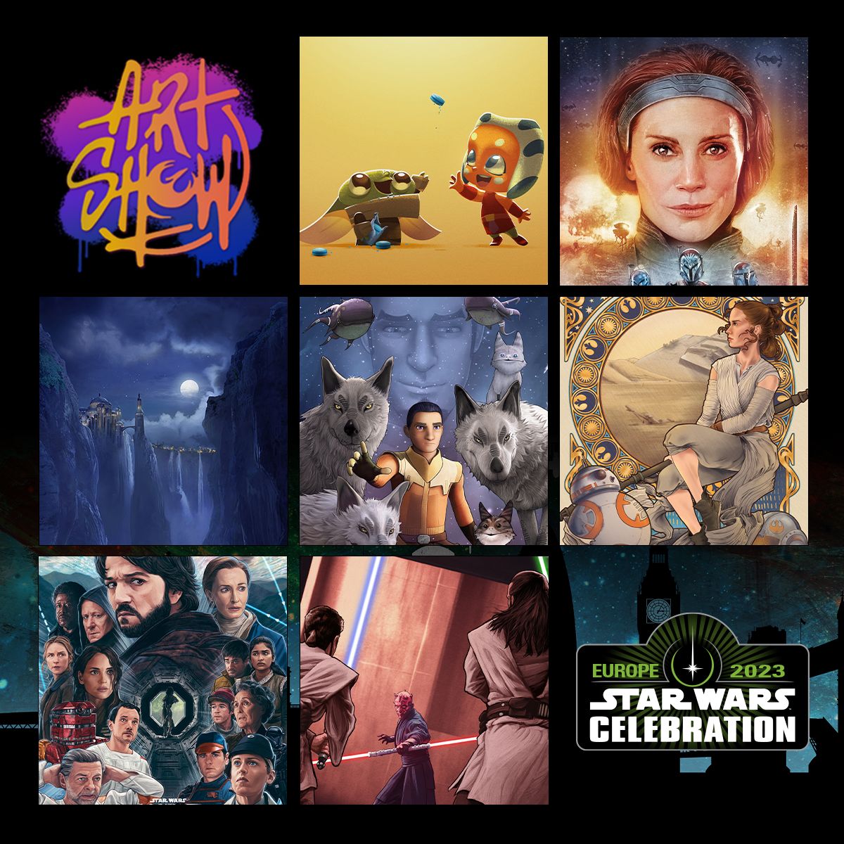 StarWars Celebration on Twitter "The 𝘚𝘵𝘢𝘳 𝘞𝘢𝘳𝘴 Celebration Art Show