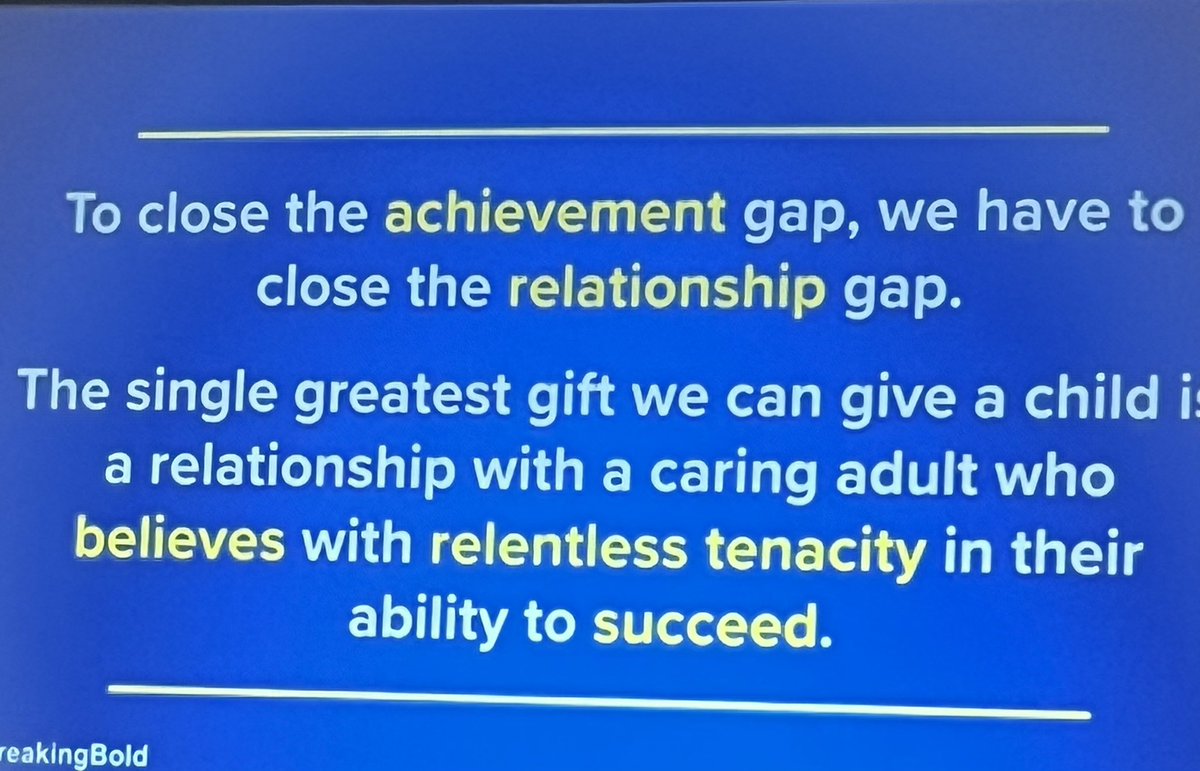 “Success is not an accident! Relationships MATTER!!” Fantastic keynote with <a href="/Wes_Kieschnick/">Weston Kieschnick</a> #MAESP #TheNeedToLead