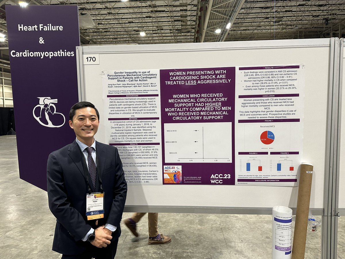 Anju Bhardwaj MD FACC (@docbhardwaj) on Twitter photo Great job by our IM resident, Jong Park highlighting sex #disparities in #CardiogenicShock #ACC23 <a href="/ACCinTouch/">American College of Cardiology</a>
#ProudMentor #FutureCardiologist
#ACCFIT #ACCEarlyCareer #ACCHFT Great job by our IM resident, Jong Park highlighting sex #disparities in #CardiogenicShock #ACC23 <a href="/ACCinTouch/">American College of Cardiology</a>
#ProudMentor #FutureCardiologist
#ACCFIT #ACCEarlyCareer #ACCHFT