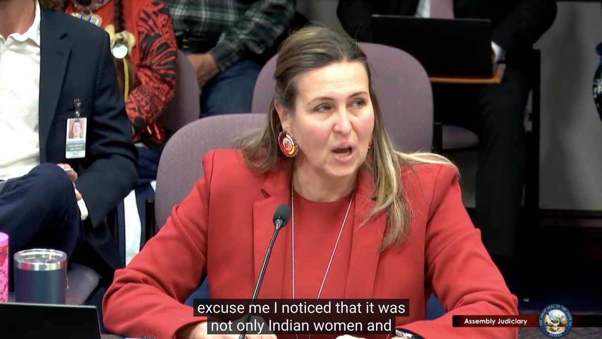 BattleBornProg's tweet photo. Thank you to Assemblywoman @SheaBackusEsq for bringing #AB125 to #NVleg to address the crisis of missing and murdered indigenous women. #MMIW
WATCH:
https://t.co/sozMjtwxXG https://t.co/xWfFr0PrCt