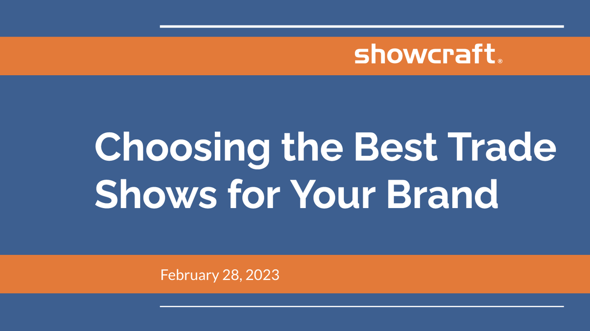 Missed our session on Choosing the Best Trade Shows for Your Brand? View the recording at any time on our website!
hubs.li/Q01FqRBN0