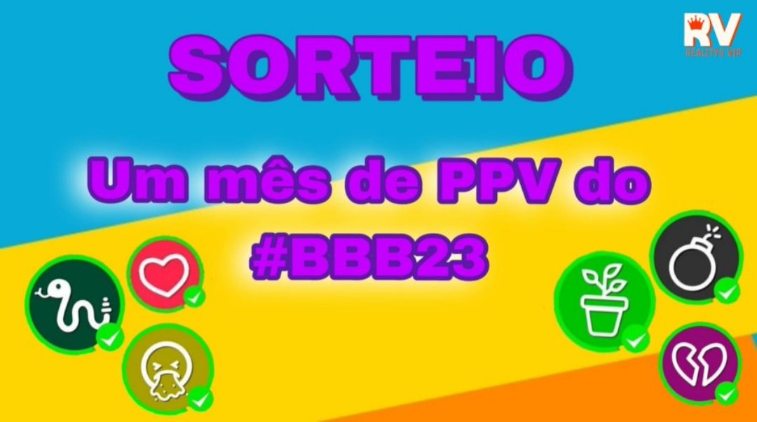 Realitys Vip #BBB25 (@realitysvip) on Twitter photo 🚨 SORTEIO - UM MÊS DE 'GL0BOPL4Y + CANAIS' - #BBB23
Regras:
🔸DAR RT AQUI (o sorteio será feito pelo RT);
🔸CURTIR O TWEET;
🔸SEGUIR <a href="/RealitysVip/">Realitys Vip</a>.
✴️ O SORTEIO SERÁ FEITO NESTA TERÇA (7) ÀS 20h00! 🚨 SORTEIO - UM MÊS DE 'GL0BOPL4Y + CANAIS' - #BBB23
Regras:
🔸DAR RT AQUI (o sorteio será feito pelo RT);
🔸CURTIR O TWEET;
🔸SEGUIR <a href="/RealitysVip/">Realitys Vip</a>.
✴️ O SORTEIO SERÁ FEITO NESTA TERÇA (7) ÀS 20h00!