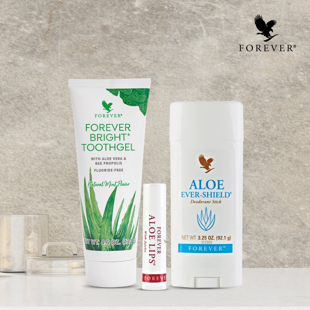 Which Forever products are your everyday must-have? We have so many, but these are our top three! 

#flp #foreverliving #toothpaste #deodorant #lipcare #lipbalm #careroutine