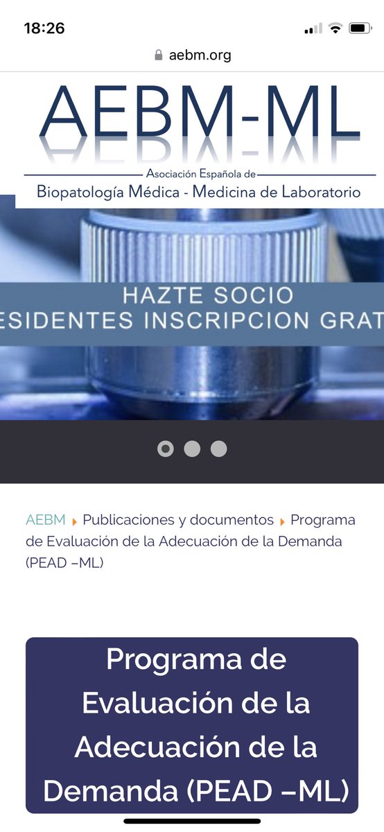 @mendesthiagob @aebm_ml @veronicaquim 
AEBM-ML makes a benchmarking programme to evaluate smart use of Laboratory Medicine.
Good result for this ítem 
More detail and anual reporta in aebm.org/publicaciones/…