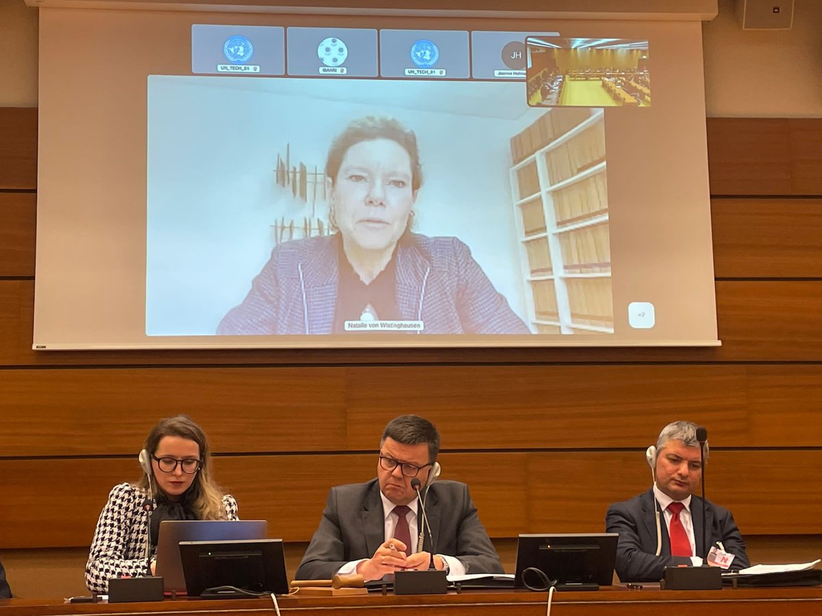 EwelinaUO's tweet photo. A great @IBAHRI session on justice &amp; accountability for the Daesh atrocities with wonderful co-sponsors incl @YazdaOrg @Free_Yezidi @YESforYezidis @Coalition4GR @CityLawSchool @USUN @GermanyUNGeneva @LUinGeneva @CanadaUN @Armembsuisse @NLatUN @PLMissionGeneva Follow-ups coming up https://t.co/SXlvEjylsa