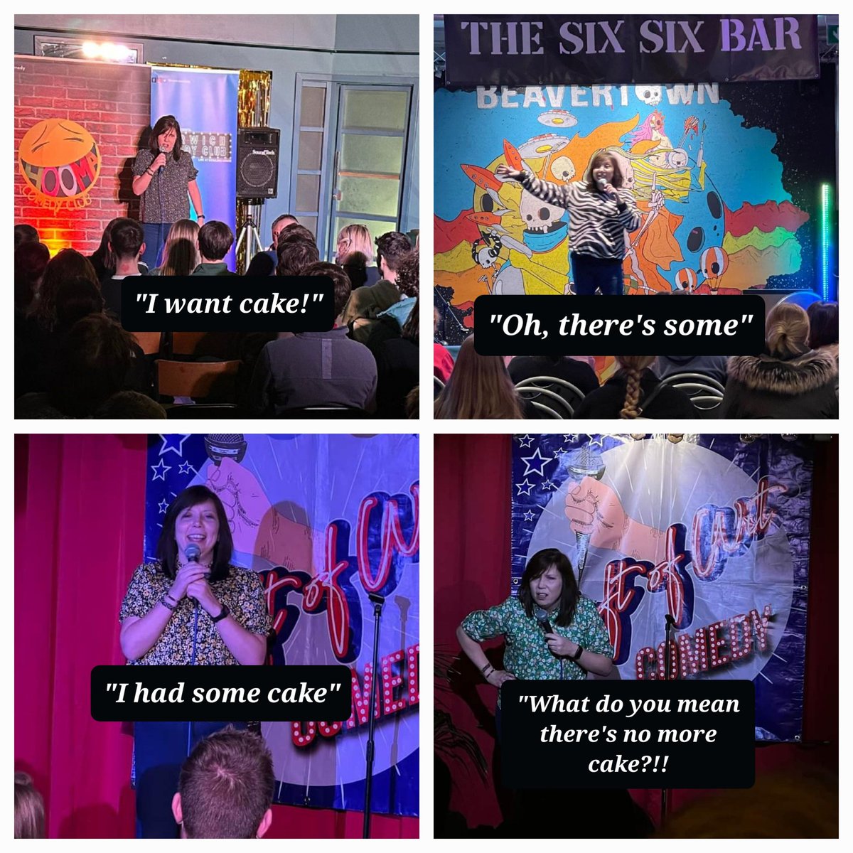 VShortley's tweet photo. Pictures taken from my last few gigs, they reminded me of a daily situation in my life!! 

#lovecake #hangry #givemecake https://t.co/9CTDuubwUq