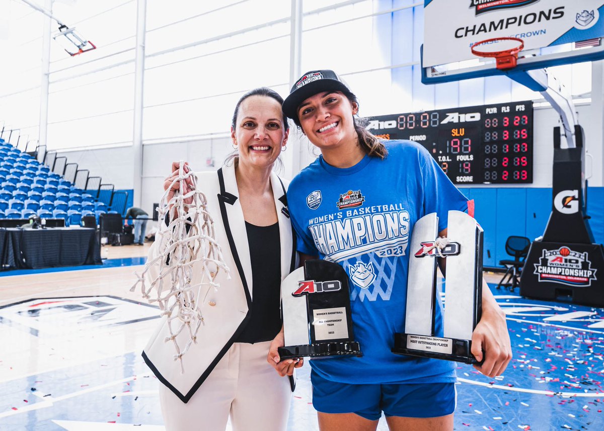 SaintLouisWBB's tweet image. We woke up this morning as CHAMPIONS!