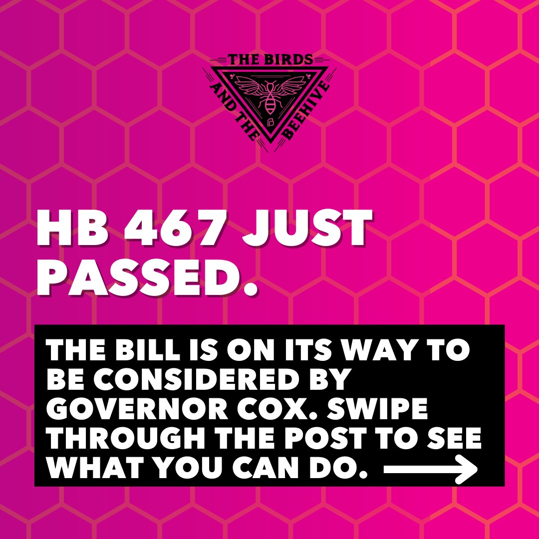 ppacutah's tweet photo. 3/6/23 Update: The URL in the last slide is not working as of Monday AM. To tell Gov. Cox to veto #HB467, use the contacts listed below, or try this link...
Tell Gov. Cox to Veto HB 467
https://t.co/3ne83cmWdI
Call Gov. Cox office:
Phone: 801-538-1000
Toll Free: 800-705-2464 https://t.co/PXaVOXHgui