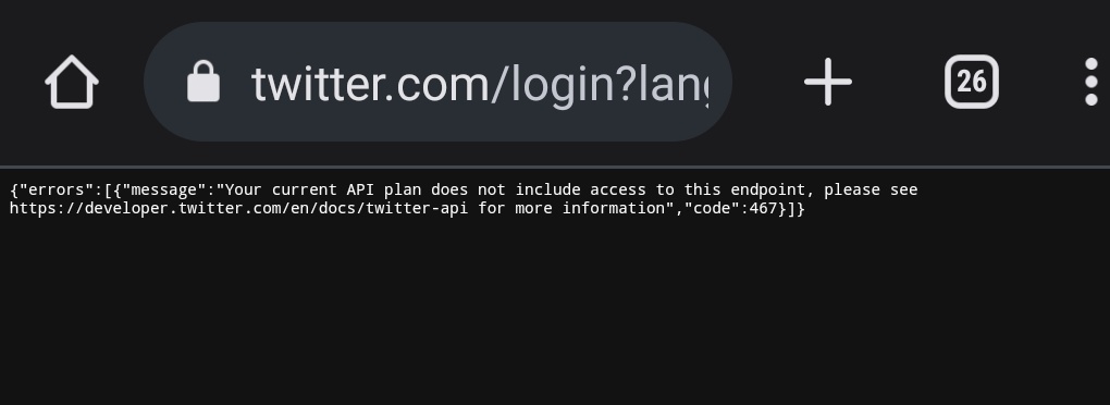 AkashKu80823217's tweet photo. What is this behaviour @elonmusk Bhaiya getting this issue while opening Twitter over a browser.  @Twitter https://t.co/64A9mi3iwV