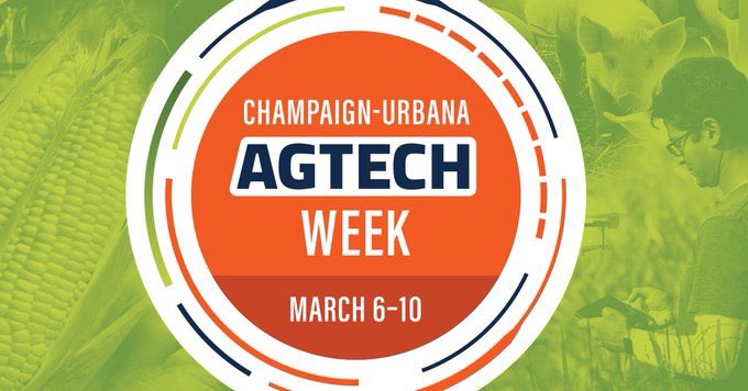 LauraUIRP's tweet photo. We’re so excited for the start of #AgTechWeek in Champaign-Urbana, IL. We are welcoming 200+ companies and organizations to our community to celebrate agricultural innovation. Join the activities all week, including the @UIResearchPark AgTech Summit! https://t.co/i7R0EVxVXY https://t.co/vOMTvc8KHJ