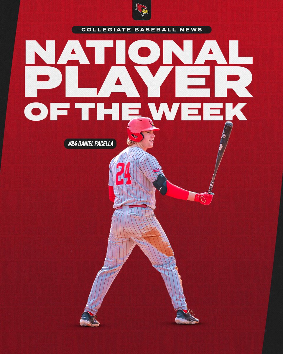 RedbirdBaseball's tweet image. 🚨 𝙉𝘼𝙏𝙄𝙊𝙉𝘼𝙇 𝙋𝙇𝘼𝙔𝙀𝙍 𝙊𝙁 𝙏𝙃𝙀 𝙒𝙀𝙀𝙆 🚨