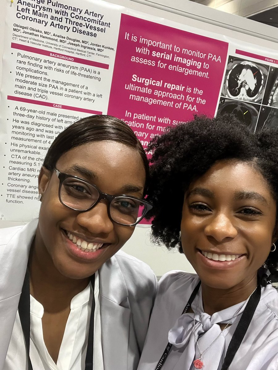ObiakoOrby's tweet photo. So excited to be at #acc23 presenting this case! Super thankful to @AnaliseDouglas and @IngrassiaMD for their guidance and mentorship! https://t.co/Ml6UEeoCCP