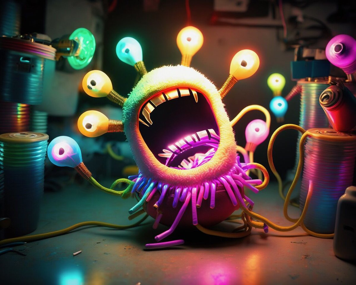 fugi_me's tweet photo. Been a bit under the weather the last few days. Some kind of Disco Flu. Got me wondering what Disco Germs may look like....
#midjourney #midjourneyv4 #art #ai #aiart #neon #disco #germs #discogerms #cute #blacklight https://t.co/IJiqpzR4oL