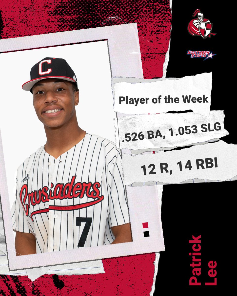 Southern States (@ssacsports) on Twitter photo Congrats to the SSAC Baseball Players of the Week for the week of Feb. 27 - March 5. Details | bit.ly/3ZoqJsD
Pitcher: Josh Smith (<a href="/bmcsports/">BMCU Athletics</a>)
Player: Patrick Lee (<a href="/CareyAthletics/">William Carey Athletics</a>) Congrats to the SSAC Baseball Players of the Week for the week of Feb. 27 - March 5. Details | bit.ly/3ZoqJsD
Pitcher: Josh Smith (<a href="/bmcsports/">BMCU Athletics</a>)
Player: Patrick Lee (<a href="/CareyAthletics/">William Carey Athletics</a>)