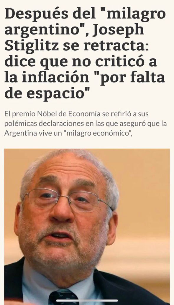 PCambioRadical's tweet photo. .@petrogustavo quiso subirse el ánimo compartiendo la noticia en la que Joseph Stiglitz elogia el manejo económico de Colombia, pero este ha tenido serios cuestionamientos: elogió el modelo de Chávez en Venezuela y a los Kirchner en Argentina (e incluso se retractó de ello). https://t.co/9XHEDiFFTx