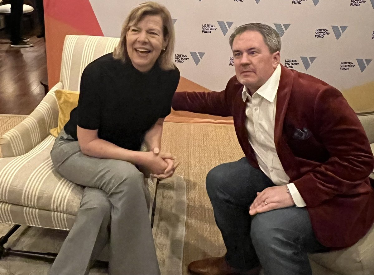 Senator <a href="/tammybaldwin/">Tammy Baldwin</a> and I discussing the Respect for Marriage Act