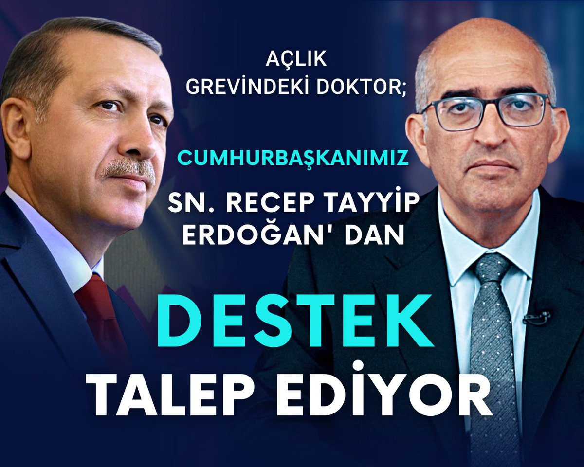 opdrkayhanturan's tweet photo. https://t.co/VtSTGwvFtC    
Günlerdir Açlık Grevi Eylemini Sürdüren Doktor, Cumhurbaşkanımız Sn. Recep Tayyip Erdoğan’dan Destek İstedi ... 

@RTErdogan  #doktoraçlıkgrevinde https://t.co/7gdQN5nkpK
