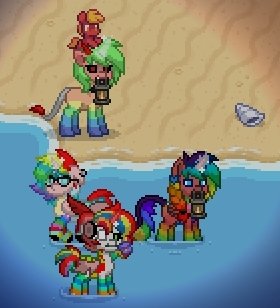 158h0186's tweet photo. Just lost the game
大冒险大失败，不过我觉得很帅✨
#ponytown https://t.co/Mkx9672kCp