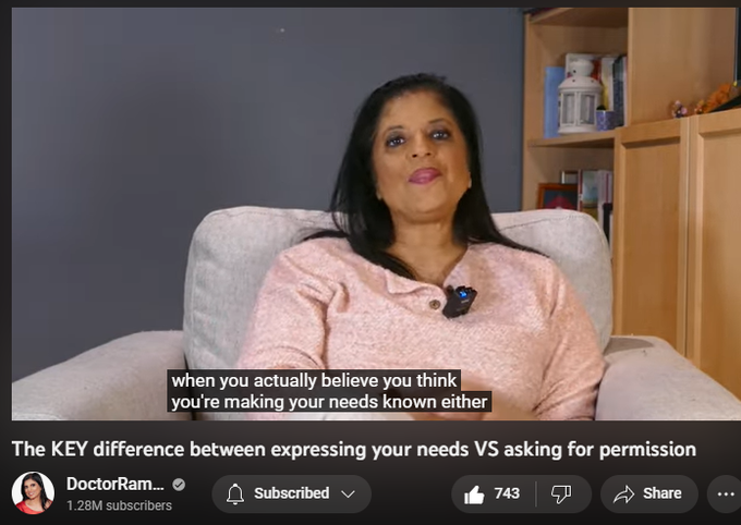 4,131 views  6 Mar 2023
SIGN UP FOR MY HEALING PROGRAM: https://doctor-ramani.teachable.com/p...

LISTEN TO MY NEW PODCAST "NAVIGATING NARCISSISM"
Apple Podcasts: https://podcasts.apple.com/us/podcast...
Spotify: https://open.spotify.com/show/2fUMDuT...
Stitcher: https://www.stitcher.com/podcast/how-...
iHeart Radio: https://www.iheart.com/podcast/1119-n...

DISCLAIMER: THIS INFORMATION IS FOR EDUCATIONAL PURPOSES ONLY AND IS NOT INTENDED TO BE A SUBSTITUTE FOR CLINICAL CARE. PLEASE CONSULT A HEALTH CARE PROVIDER FOR GUIDANCE SPECIFIC TO YOUR CASE. THIS VIDEO DISCUSSES NARCISSISM IN GENERAL. 

THE VIDEO DOES NOT REFER TO ANY SPECIFIC PERSON, AND SHOULD NOT BE USED TO REFER TO ANY SPECIFIC PERSON, AS HAVING NARCISSISM. PERMISSION IS NOT GRANTED TO LINK TO OR REPOST THIS VIDEO, ESPECIALLY TO SUPPORT AN ALLEGATION THAT THE MAKERS OF THIS VIDEO BELIEVE, OR SUPPORT A CLAIM, THAT A SPECIFIC PERSON IS A NARCISSIST. THAT WOULD BE AN UNAUTHORIZED MISUSE OF THE VIDEO AND THE INFORMATION FEATURED