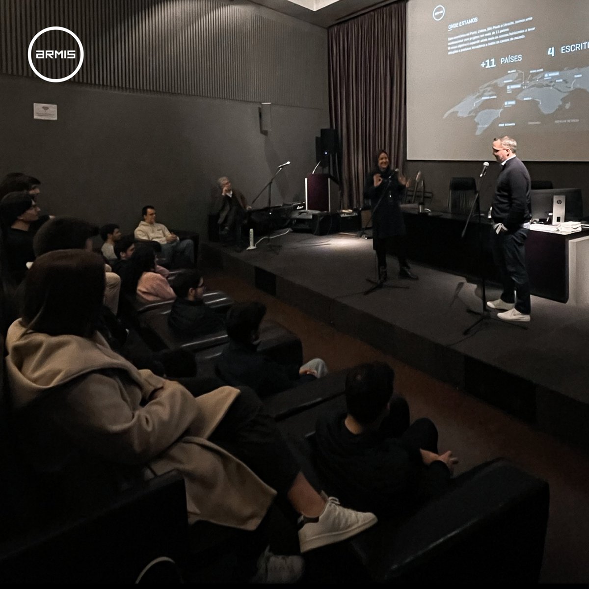 ArmisGroup's tweet photo. ARMIS welcomed about 40 students who integrate, in 2023, the curricular internships program, from FEUP, ISEP and ESTGV.
At ARMIS headquarters, the new interns got to meet our teams, culture, facilities and business areas.
Welcome to our #ARMISCommunity! π https://t.co/t4XzwXcAox