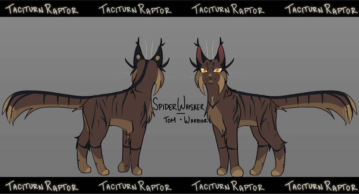 taciturnRaptor's tweet image. cringe is dead. I embrace my roots.

spider&apos;whisker. default and stylized.
He&apos;s captured my heart. 😻

#wcoc #warriorcats #warriorcatsoc #cat #art