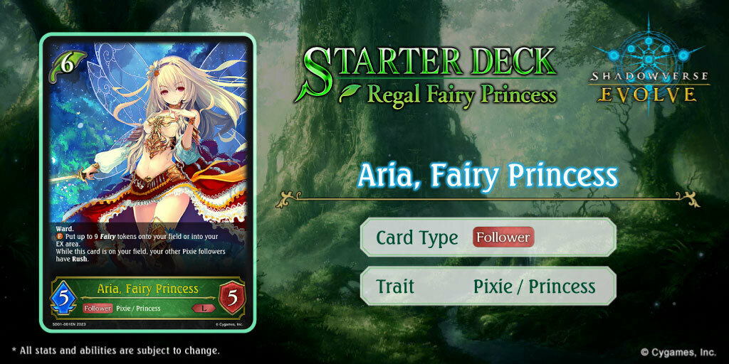 SHADOWVERSE EVOLVE STARTER DECK 1 ｢Beautiful Fairy Princess｣