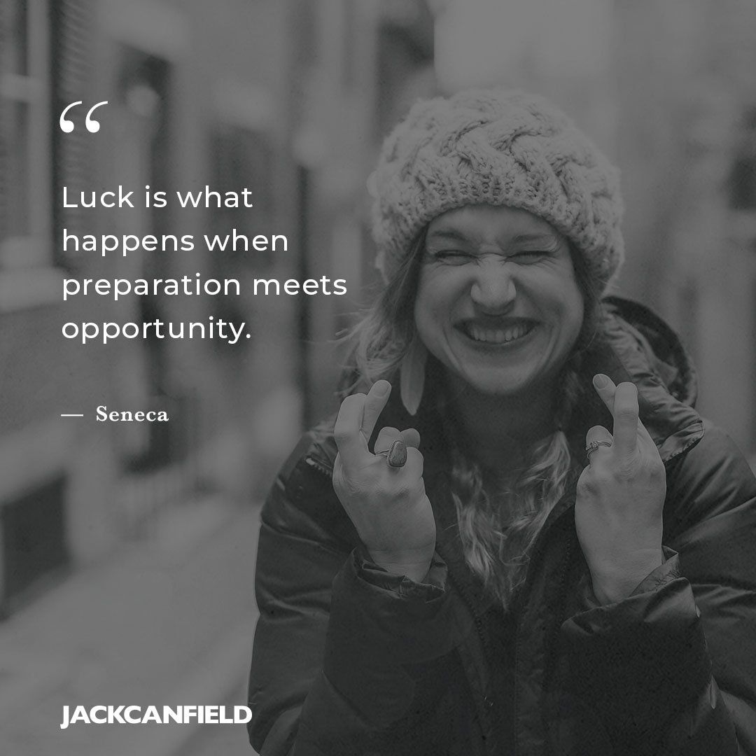 I love this quote because I wholeheartedly believe it's true! People make  their own luck with great preparation and good strategy. 💡 What can you do  today to set yourself up for, image size:1080x1080