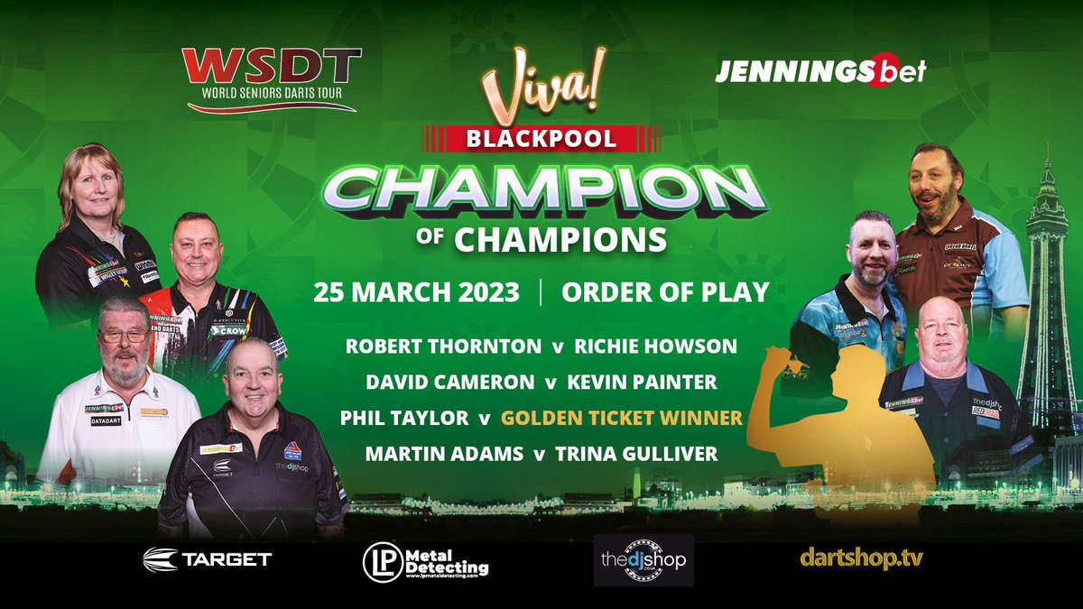 Blackpool are you ready? 🗼 The @jenningsbetinfo Champion of Champions is in the horizon 🎯 8 players are heading to @VIVABlackpool at the end of the month 🗓️ Join us there 🎟️ vivablackpool.com/event/jennings…