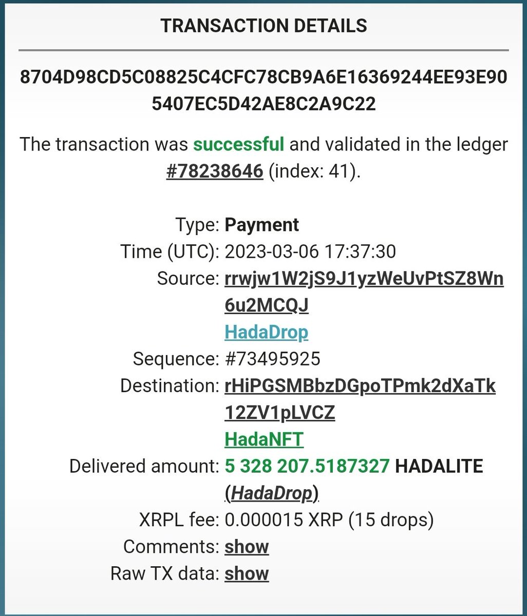 HadaNFT's tweet photo. Between WTF, Puzzle Pieces and Hadalite there are a large number of wallets without the $HADA trustline or vice versa.

Unclaimed rewards are returned to the issuer / burnt. 

This month 5.3M HADALITE was burnt and 37M returned to the issuer 🔥🔥.

#XRPCommunity #hadacommunity https://t.co/eK43uKgDsG