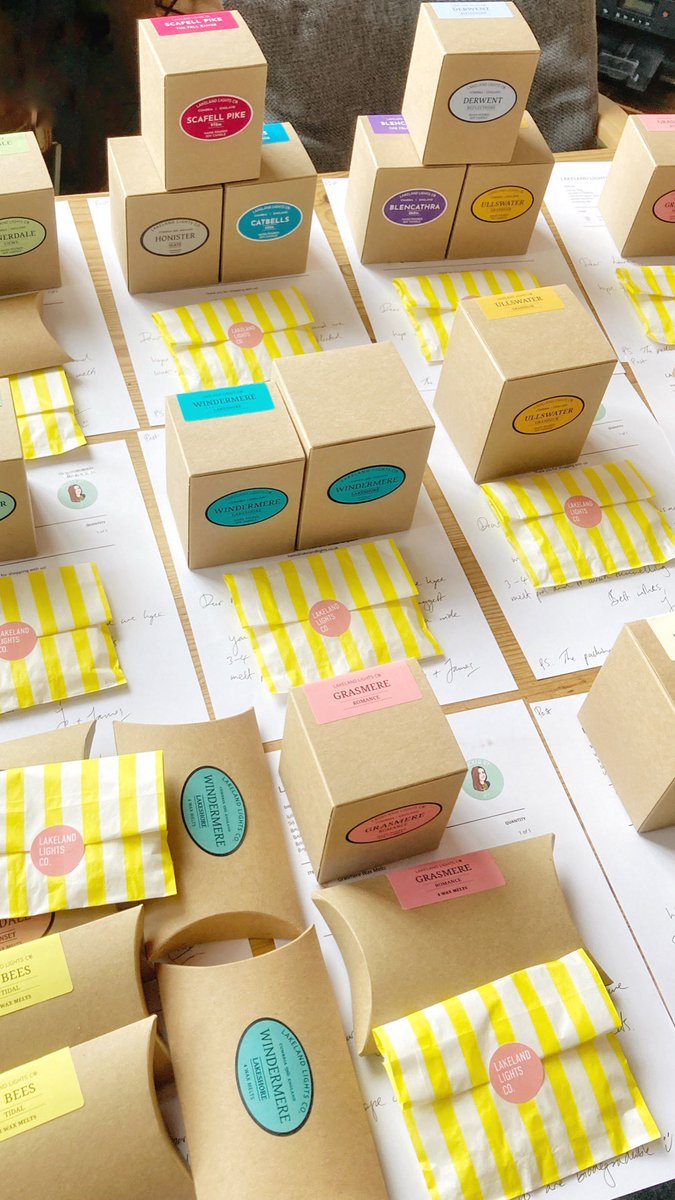 Some of today's orders being packed with their free wax melts included, chosen by us, available throughout March on all online orders! A big thank you for all your support, especially at a time where every supplier/provider conversation seems to be about price increases!