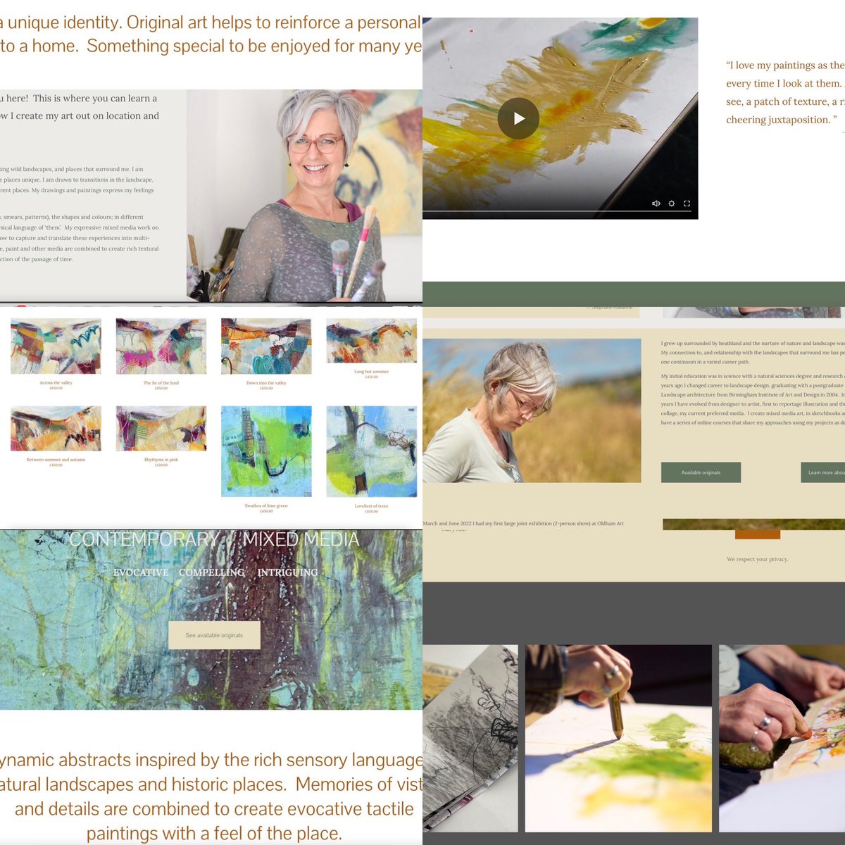 Excited to share my new website: lizackerleyart.com and I’d love to know what you think?  Is it easy to navigate?; is it interesting? Thank you!