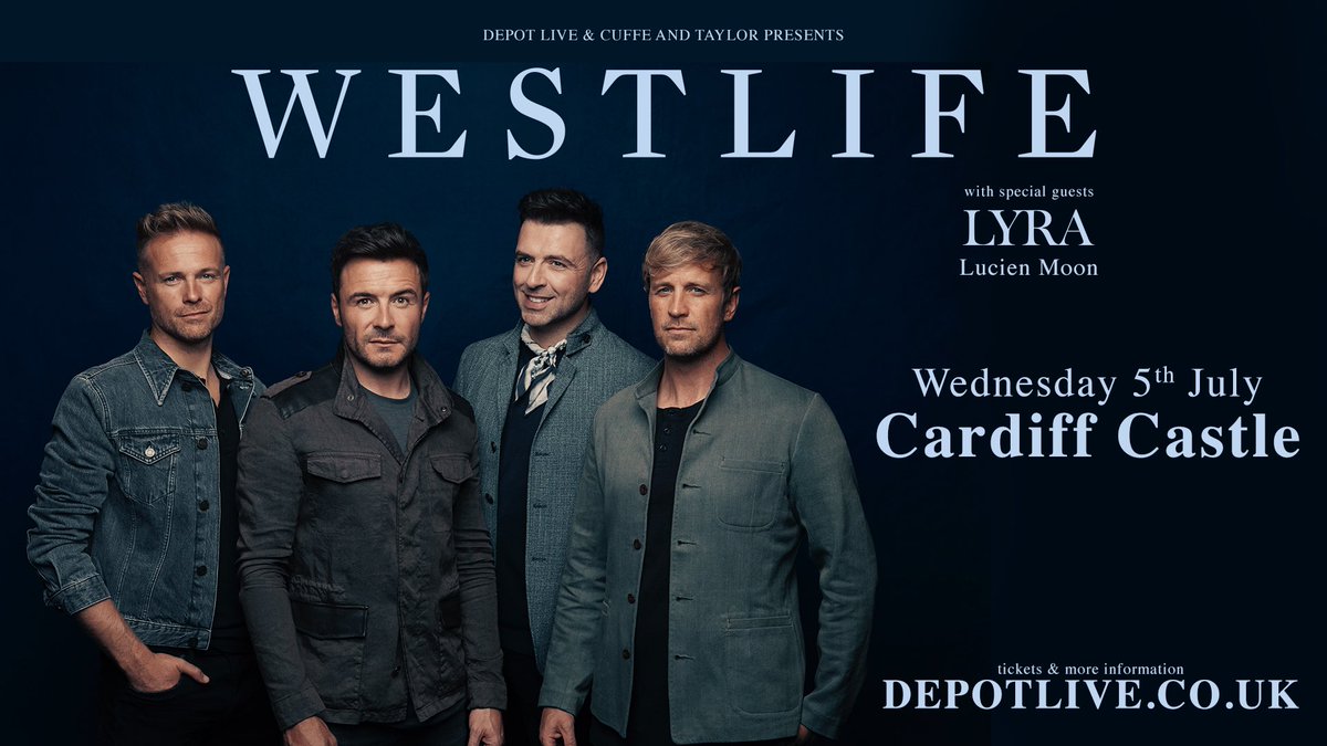 DepotCardiff's tweet photo. WESTLIFE - JUST ANNOUNCED 🏰🚨

@ 4 mates, like &amp; RT for your chance to win 5 x tickets for you &amp; your friends (every tag is a new entry) 🤝

https://t.co/QOxojOyKM4 https://t.co/DmMNnLdlKb