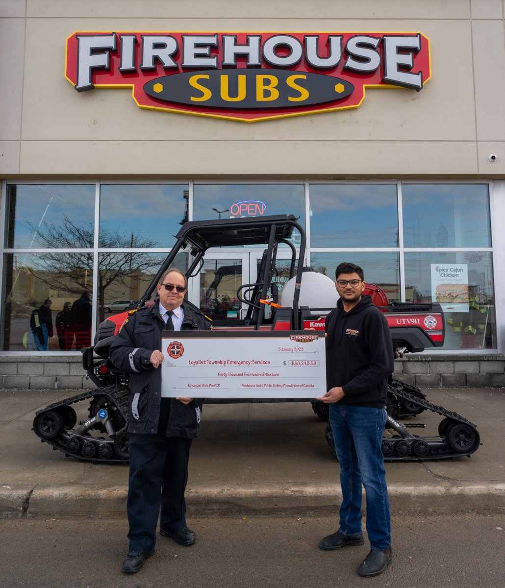 LOYTWP's tweet image. Loyalist Township, Fire Services members are now better equipped to handle emergencies and keep the local community of Loyalist Township safe thanks to a grant from Firehouse Subs Public Safety Foundation of Canada.

More information at the link below
ow.ly/qsjV50N9HkZ