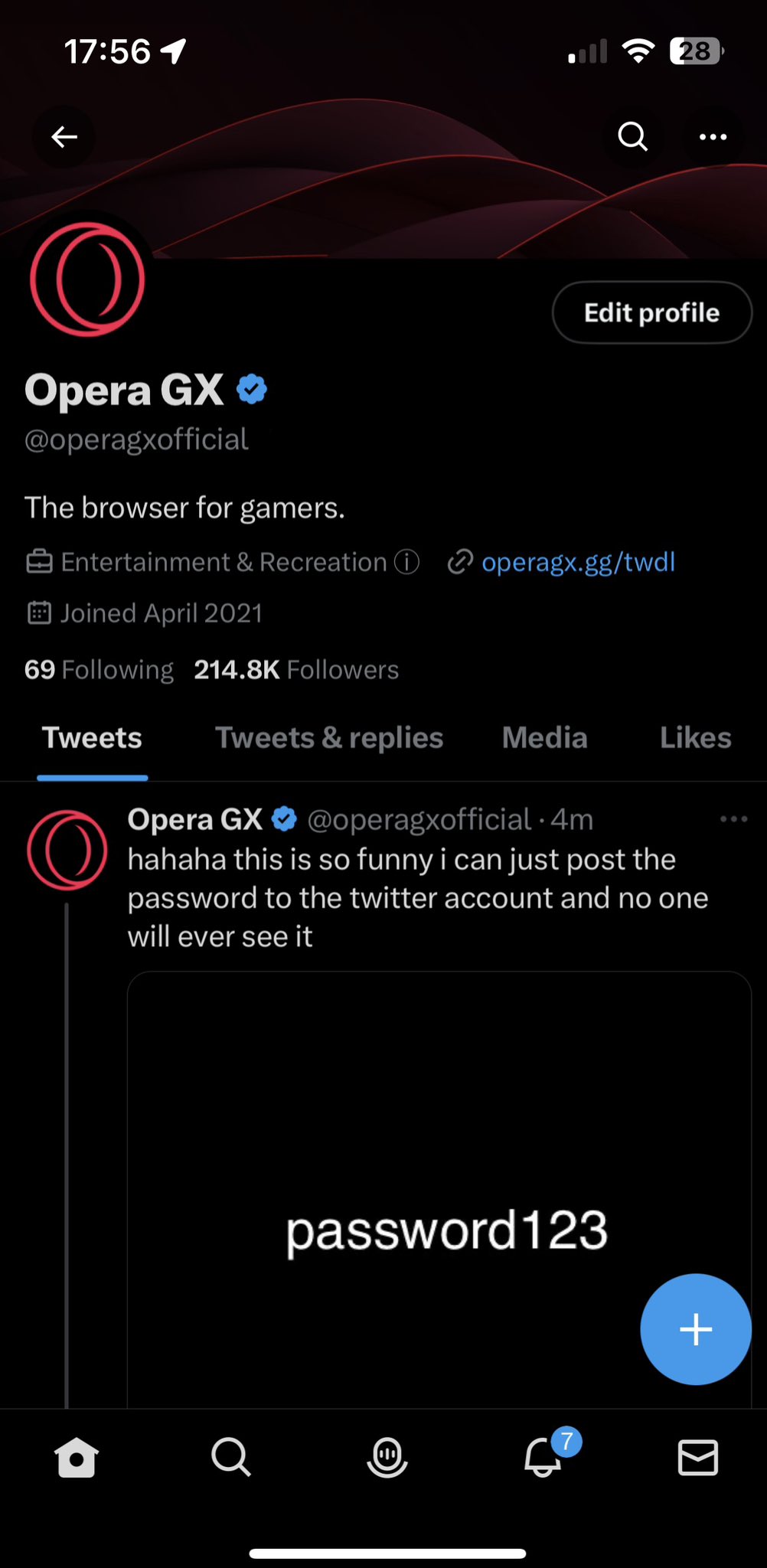 Opera gx on twitter hahaha this is so funny i can just post the