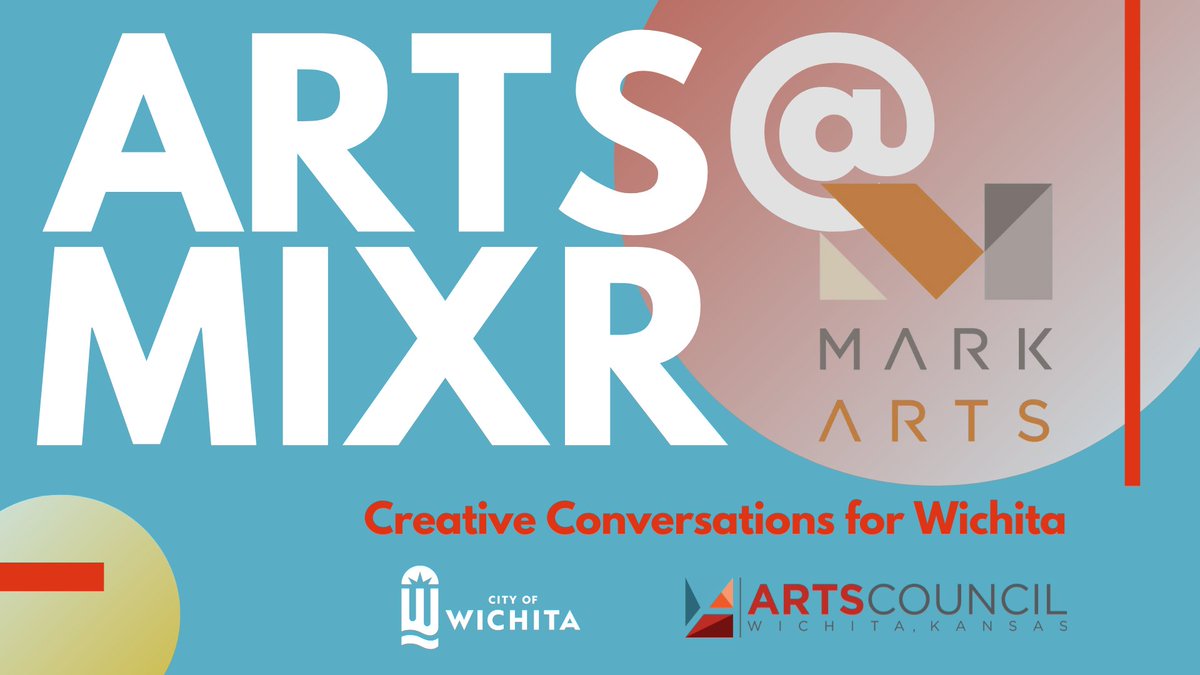 Wichita area artists, artisans, and art supporters! Join us &amp; <a href="/CityofWichita/">City of Wichita</a> Arts and Cultural Services at <a href="/MarkArtsKS/">Mark Arts</a> from 6-8:00pm this Thursday, March 9 for another FREE and very informal ARTS MIXR!