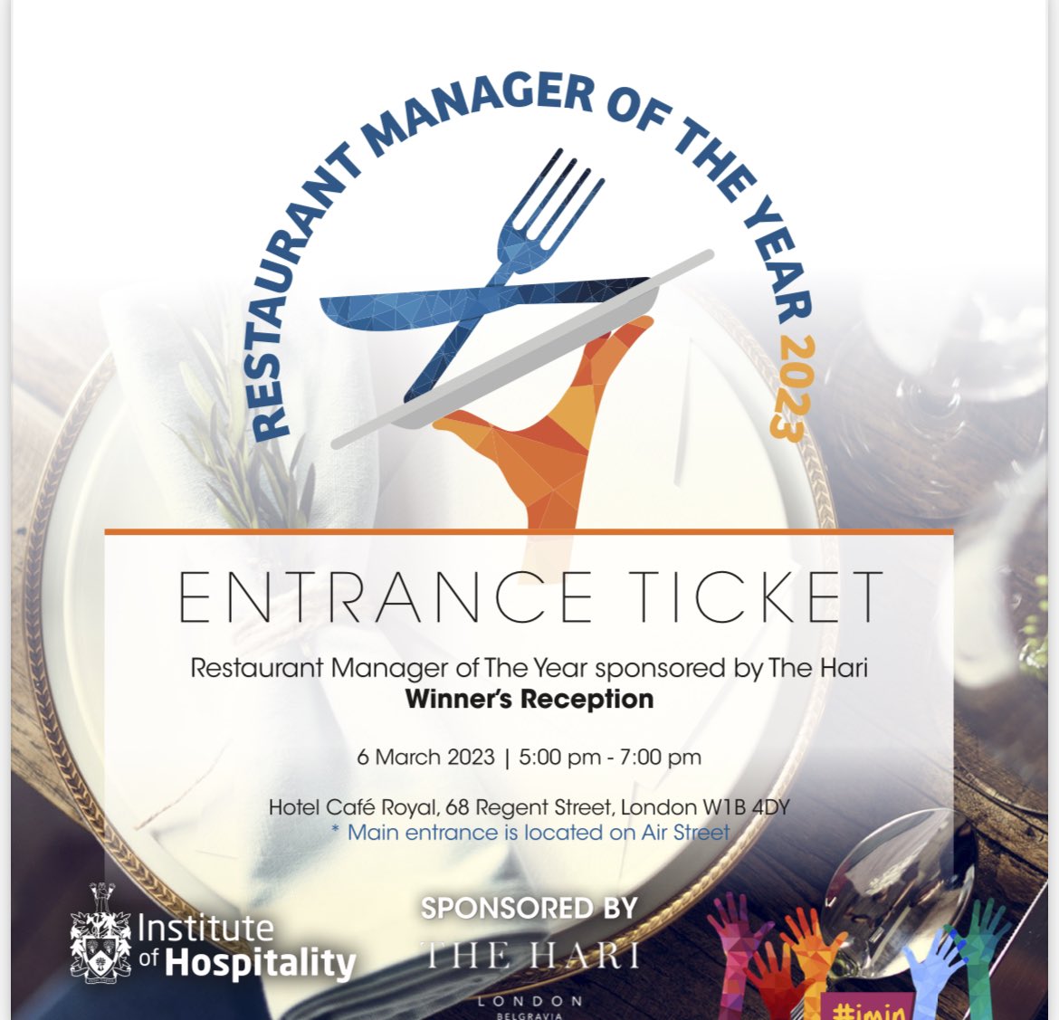 Charlotte Bosworth (@innovate_md_) on Twitter photo Best of luck to all Restaurant finalists 🙌🙌🙌 <a href="/IoH_Online/">Institute of Hospitality</a> Best of luck to all Restaurant finalists 🙌🙌🙌 <a href="/IoH_Online/">Institute of Hospitality</a>